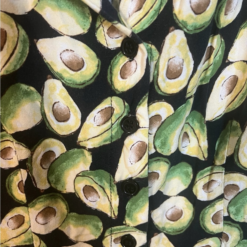 A Bebop Avocado print dress in size medium - Picture 3 of 7